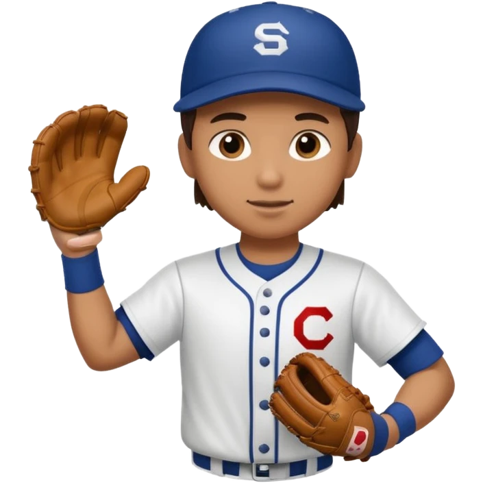 Baseball player catching a ball emoji