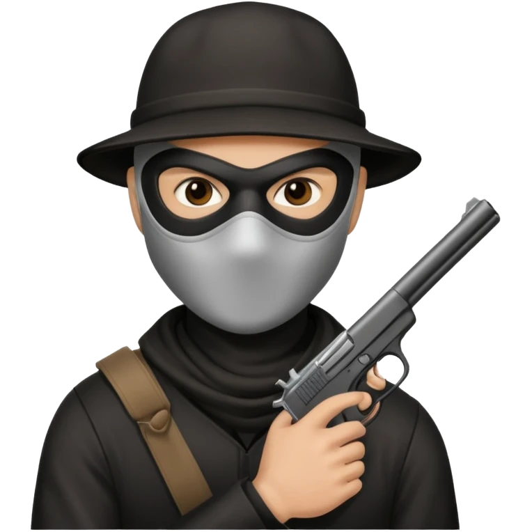 Robber,Knave. Half body emoji