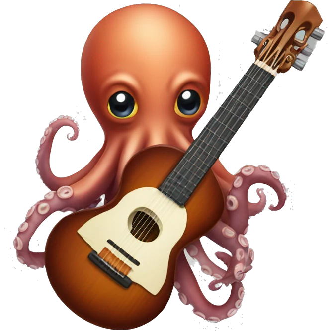 Octopus with an instrument  emoji