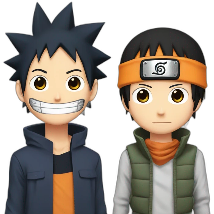 naruto and luffy emoji