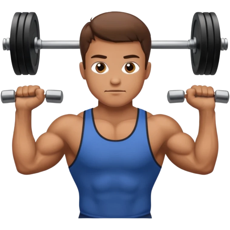 man lifting weights

 emoji