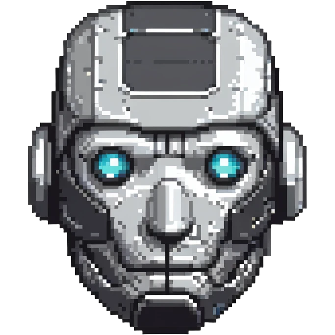AI robot head emoji