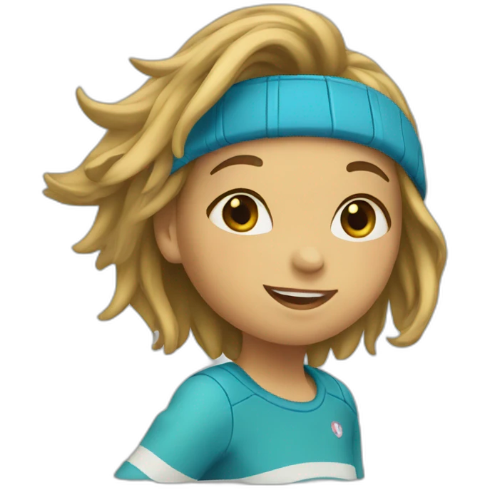 fille qui skate emoji