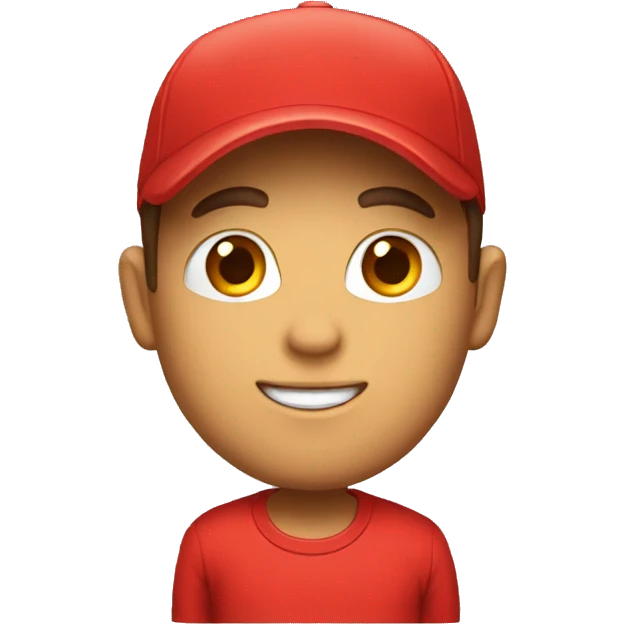 can you put a red cap and red tshirt emoji