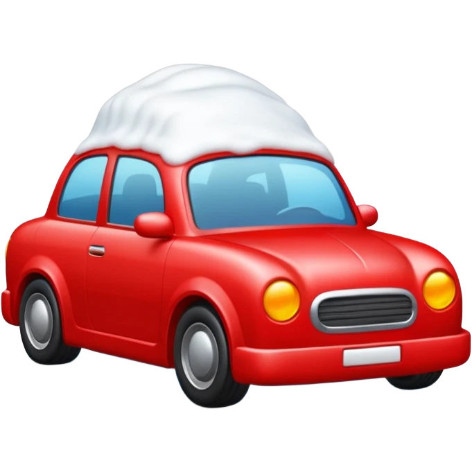 car with foam red car emoji