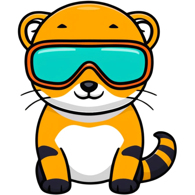mongoose with snorkel goggles emoji