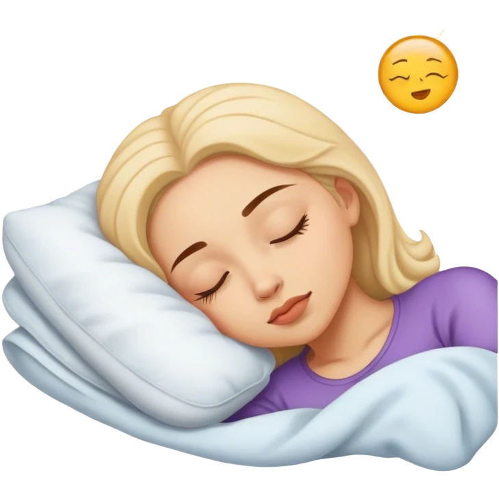Woman sleeping emoji