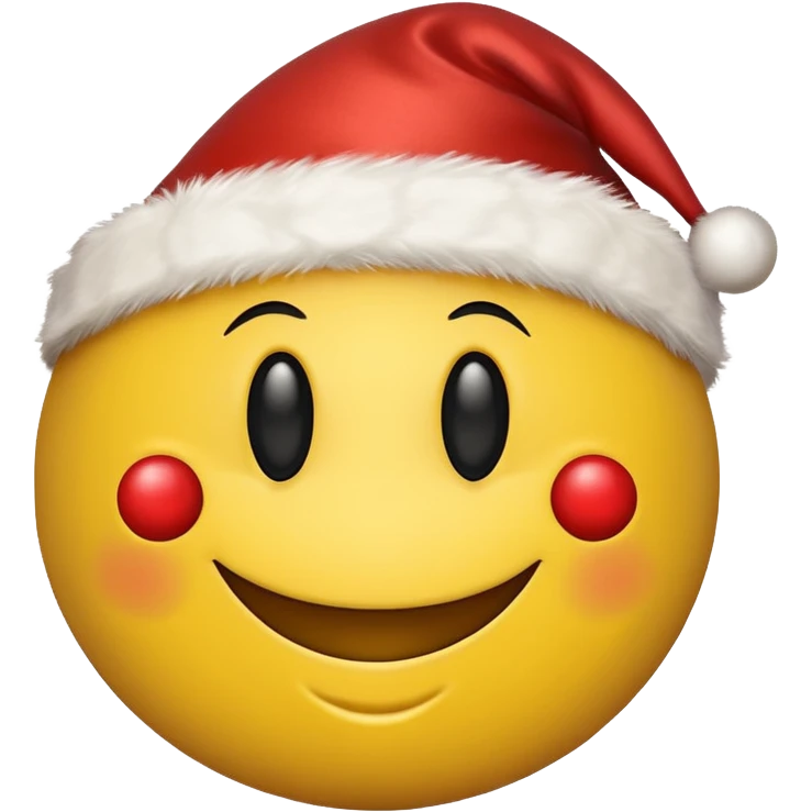 create a smiley emoji with christmas decorations emoji