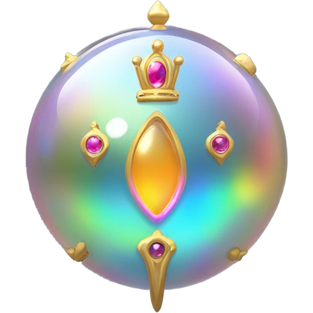 A bubble with a crown emoji