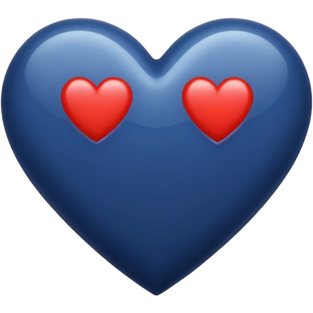 Heart navy blue emoji