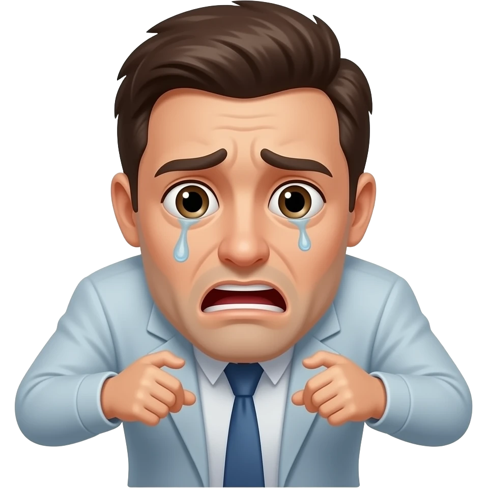 persona  destruida por pagar emoji