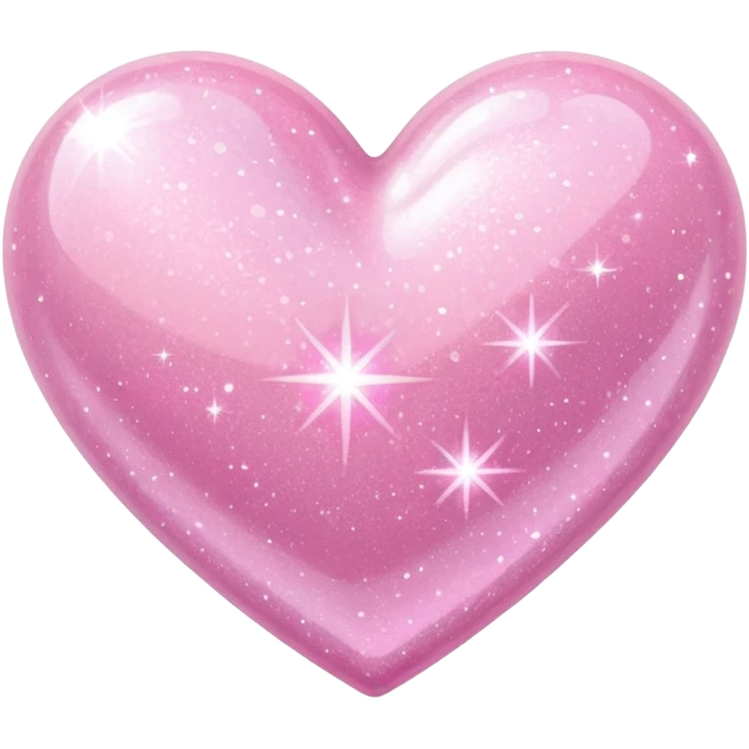 pastel pink glittery heart emoji
