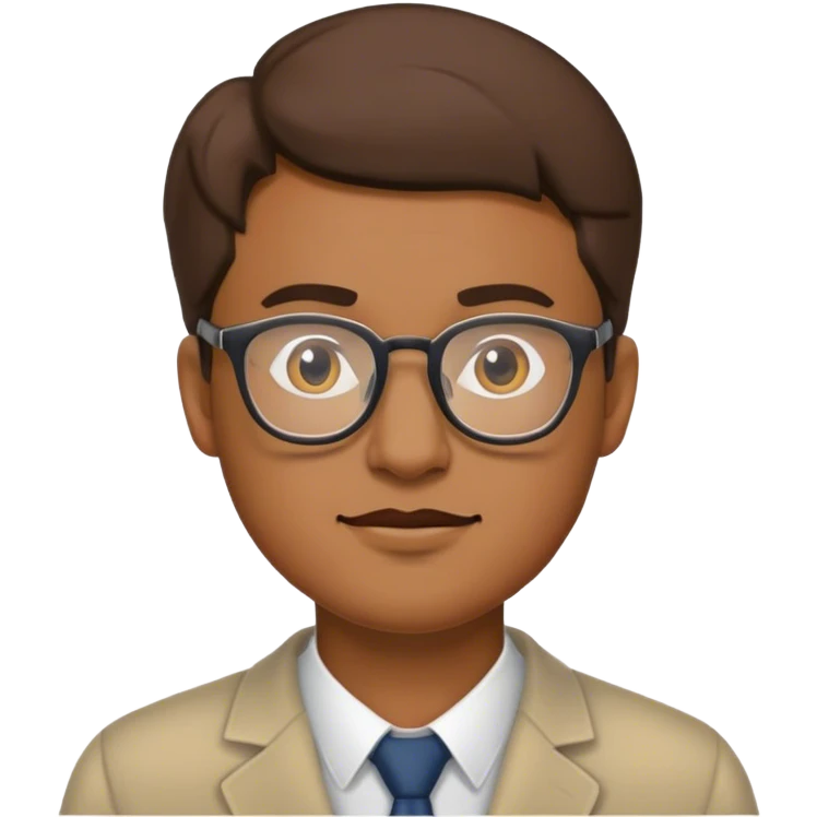 안경쓴 남자 emoji