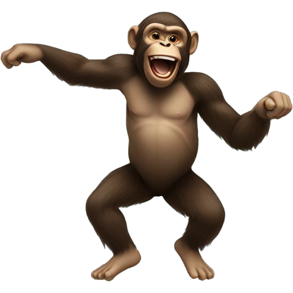 Ape dancing emoji