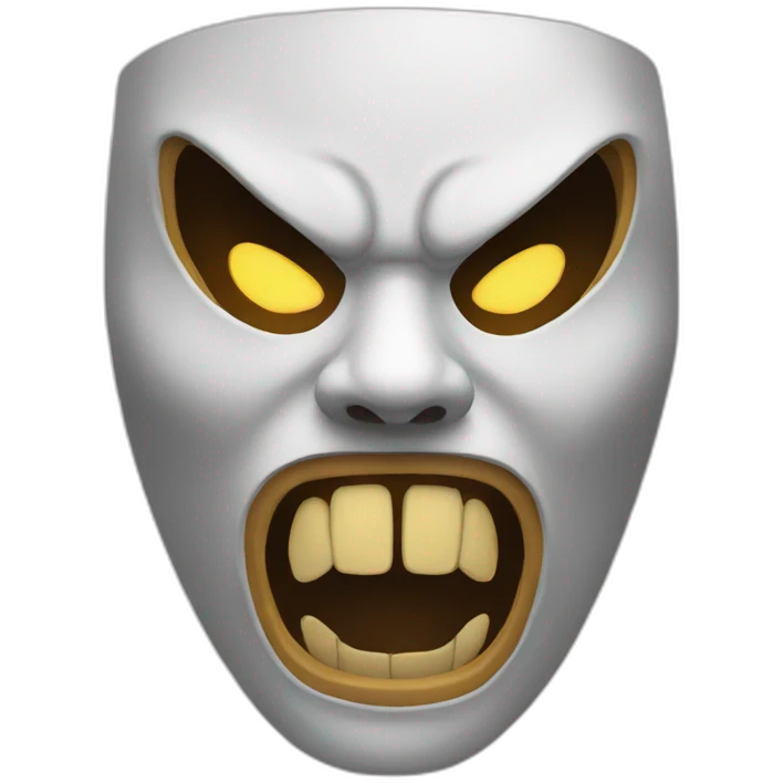 Mask scream emoji