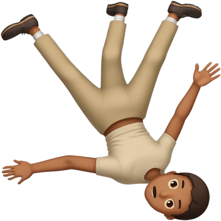 Falling on the floor but gender neutral emoji