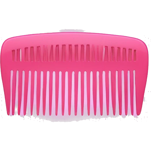 Pink comb emoji