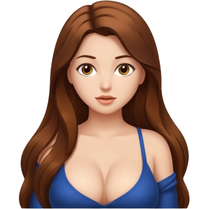 Sexy girl big breasts  emoji