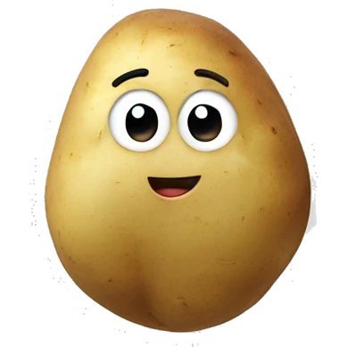 potato doing the splits  emoji