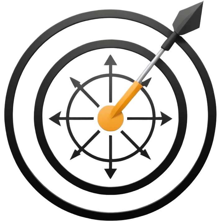 Minimalistic flat vector icon, iOS style, thin black contour on white background. Circular arrows forming a loop with a small task board inside. Clean, no text, no shadows emoji