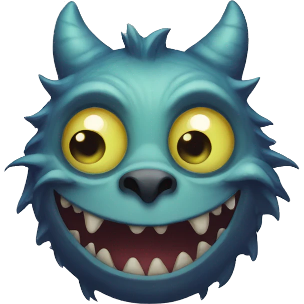 Monstre chat emoji