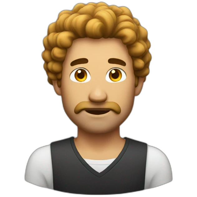 man with alot chest hair emoji
