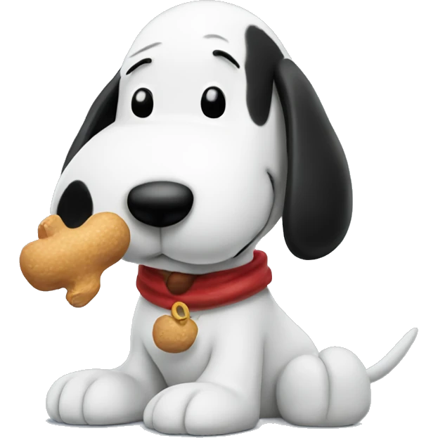 Snoopy with peanut emoji