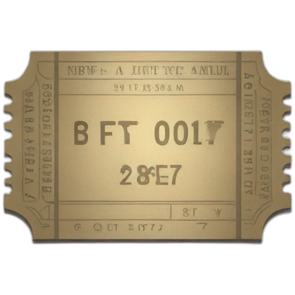 Museum ticket emoji