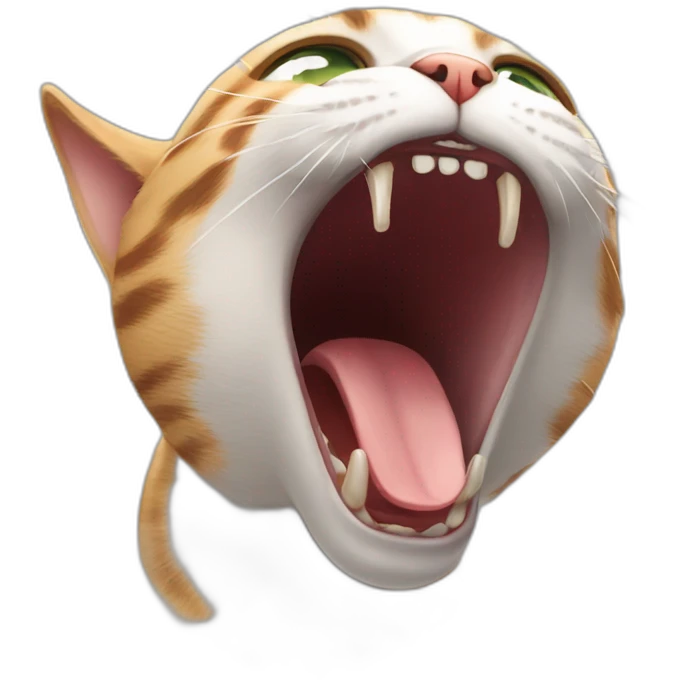CAT SCREAMING SHAKING emoji