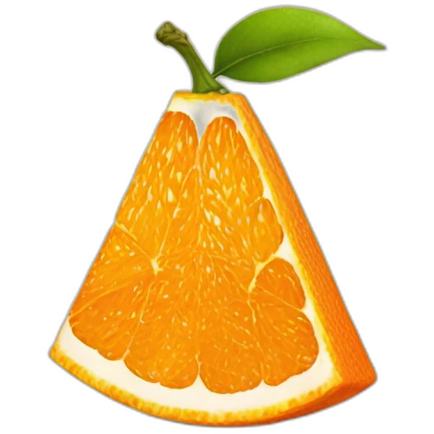 Cône orange emoji