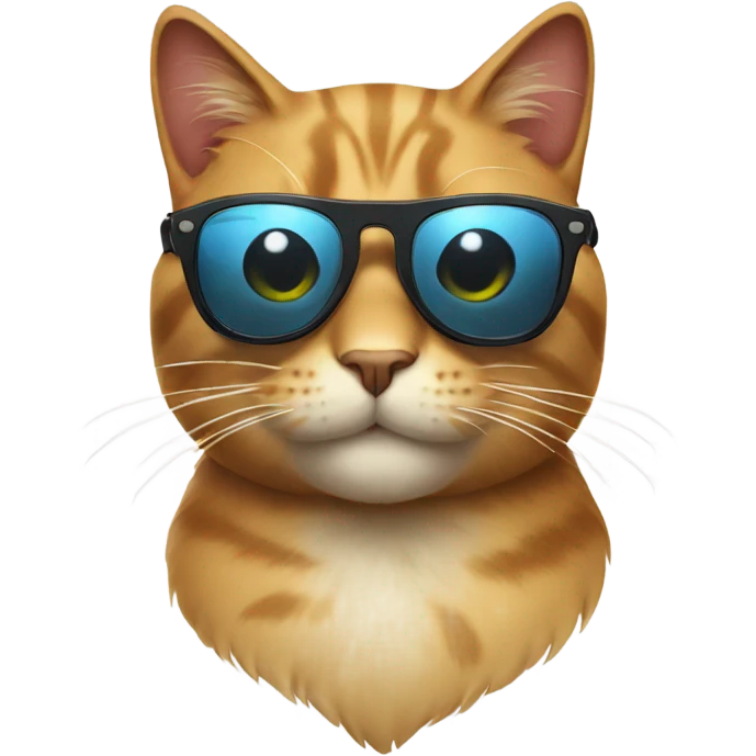 Cat wearing sunglasses  emoji