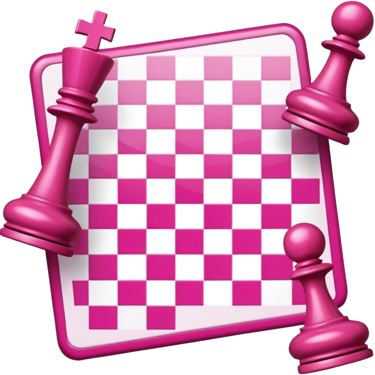 chessboard pink emoji