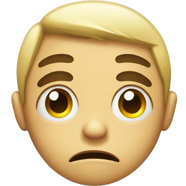 Sad face emoji