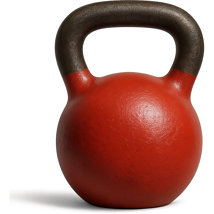 kettlebell rosso, iperrealistico 4k emoji