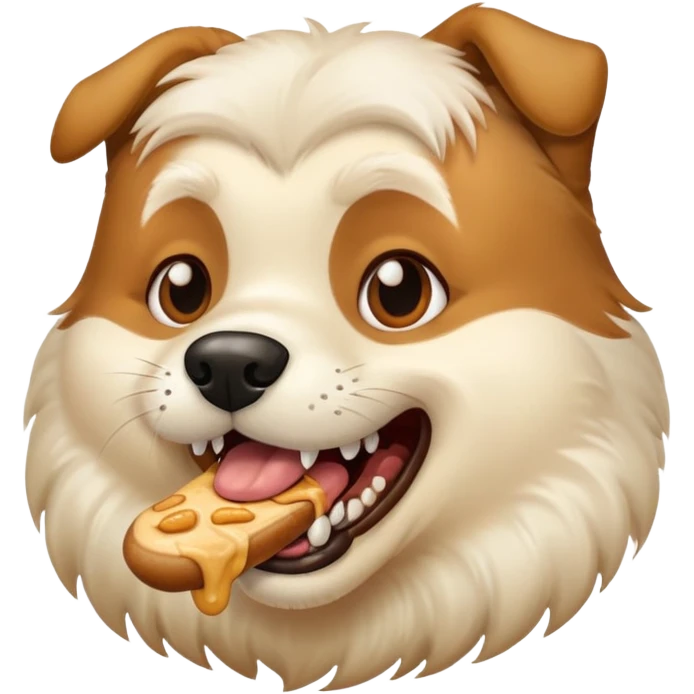 face eating a dog emoji