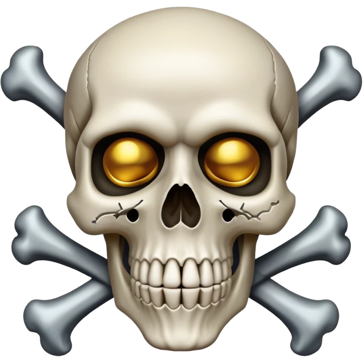 skull face with crossbones emoji