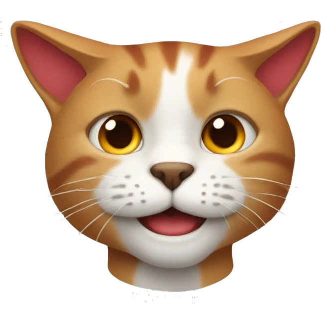 Un gato con pelo rojo  emoji