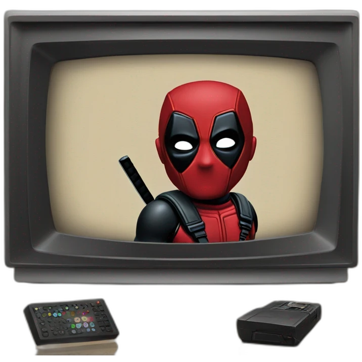 Deadpool and TV emoji