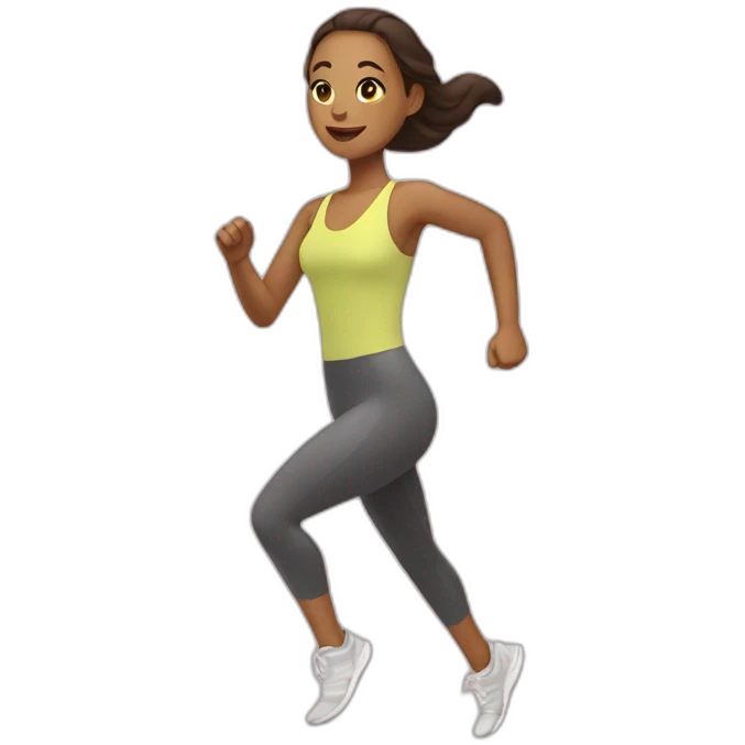 running light skin woman emoji