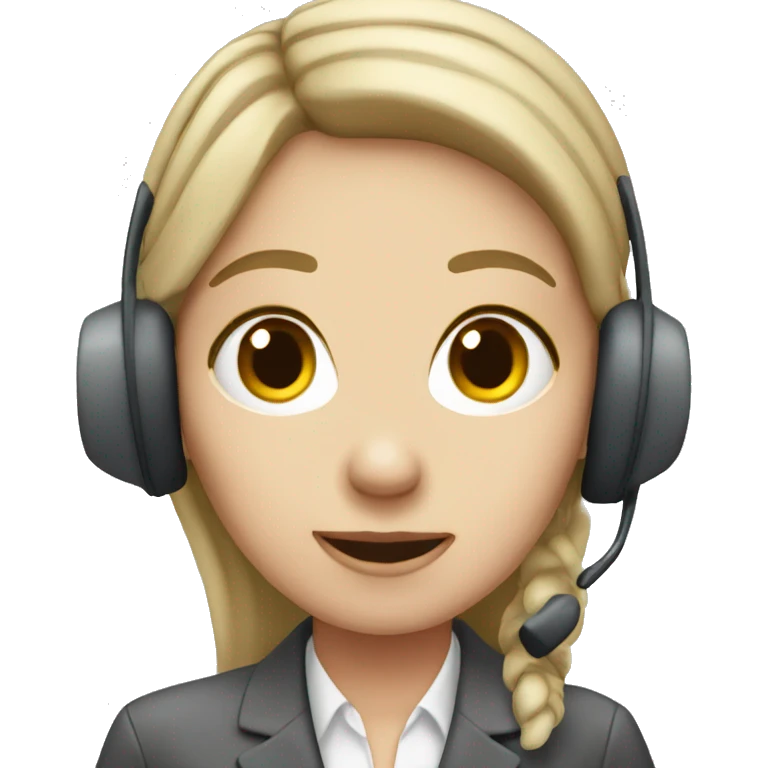 Pale Call center lady  emoji