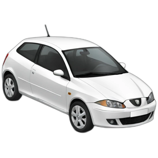 White Seat ibiza 2005 model emoji