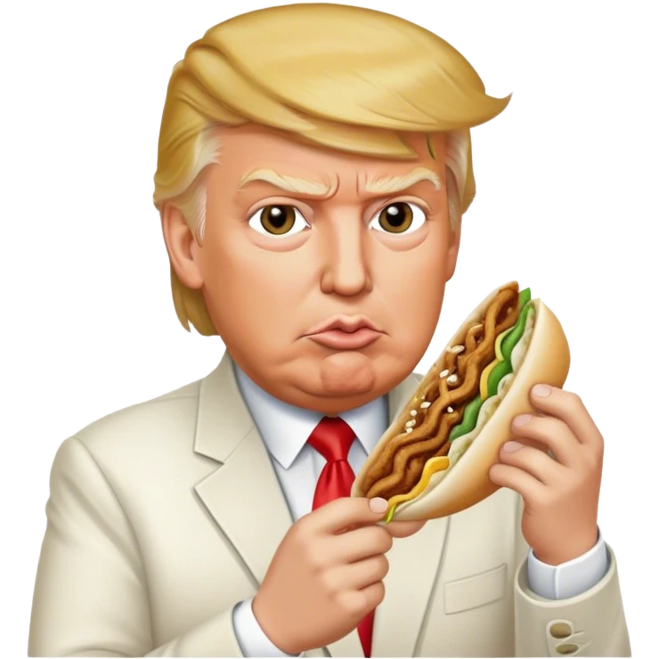 Trump eating shawarma  emoji