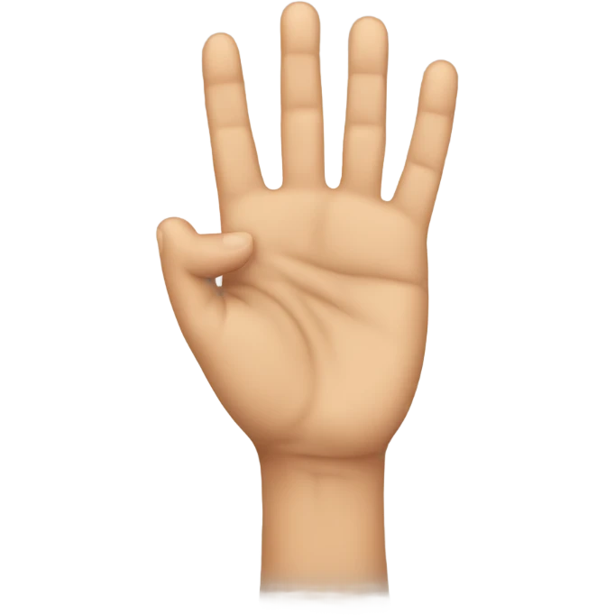 Person holding hands up  emoji