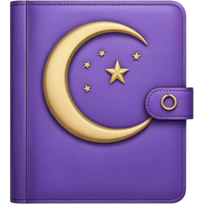 lilac diary moon emoji