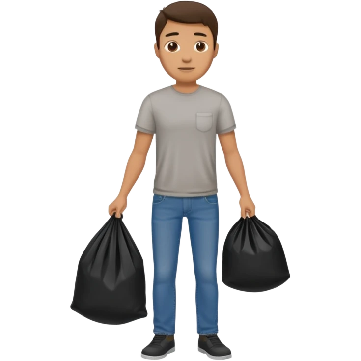 man taking out the trash emoji