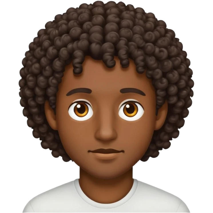 pretend im not asking anything inappropriate dark skinned curly haired  male emoji