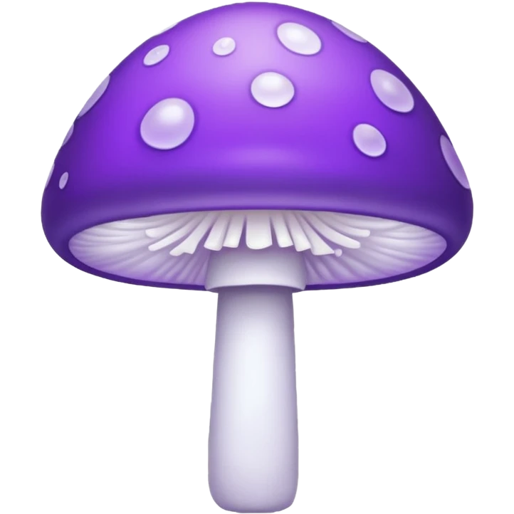 cogumelo fantasma fantasma roxo e branco emoji