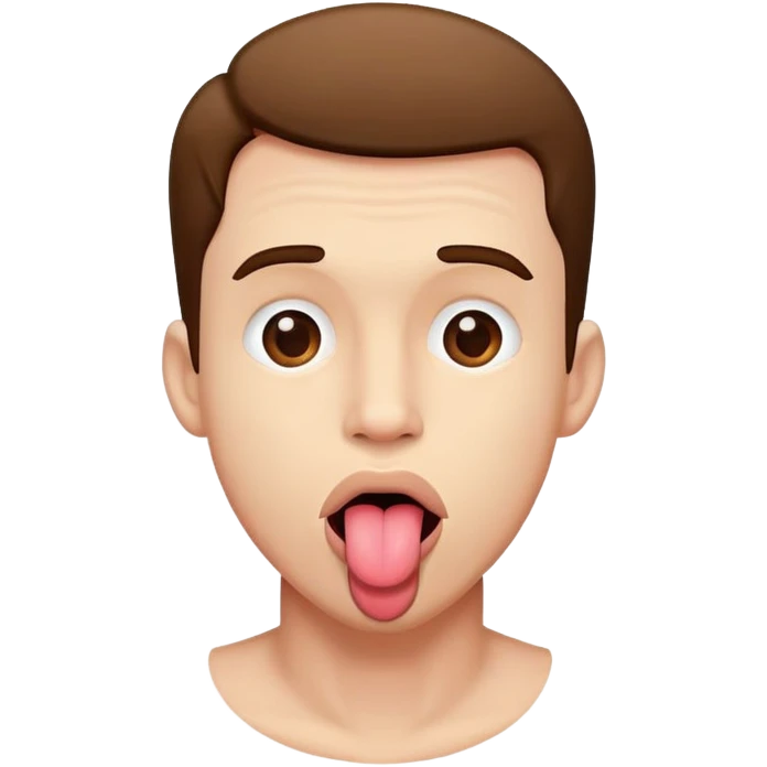 man with tongue out looking sideways emoji