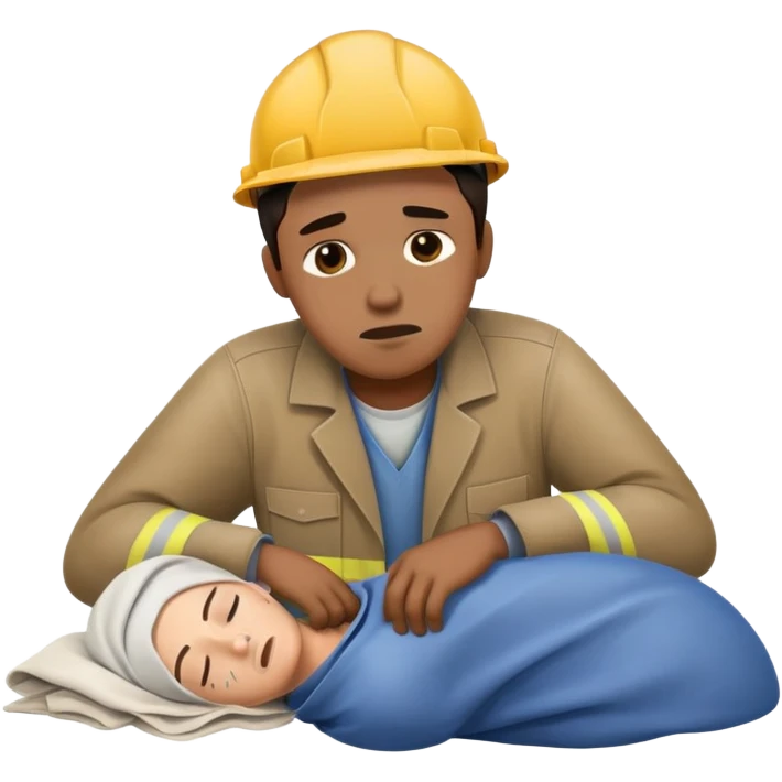 labour worker passed out emoji