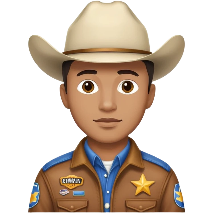 Garçon melange cowboy et coureur automobile emoji